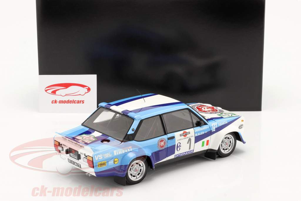 Fiat 131 Abarth #1 Sieger Rallye Costa Smeralda 1981 Alen, Kivimäki 1:18 Kyosho
