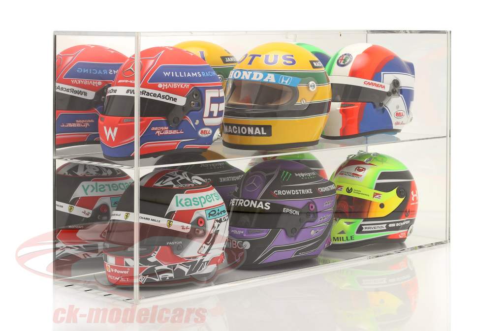 高品質 ミラーリング ショーケース にとって ヘルメット 1:2 また モデルカー 1:18 SAFE