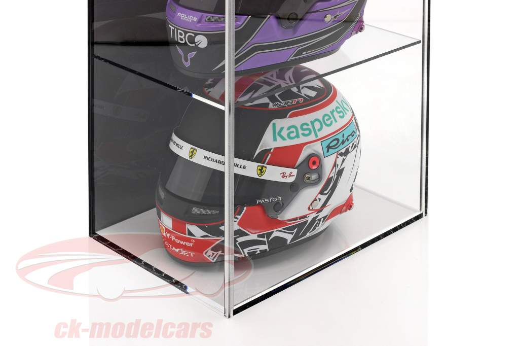 Høj kvalitet Udstillingsvindue med 4 rum til Hjelme i vægt 1:2 sort SAFE