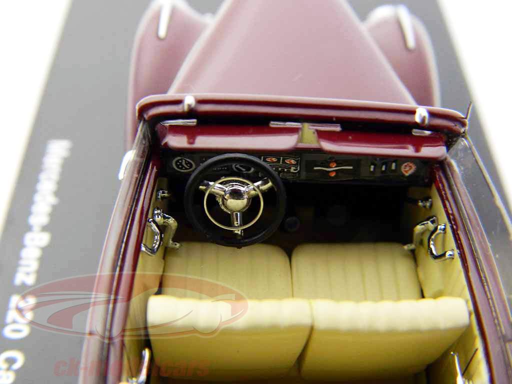 Mercedes-Benz 220 Cabriolet B W187 1952 dark red 1:43 Spark