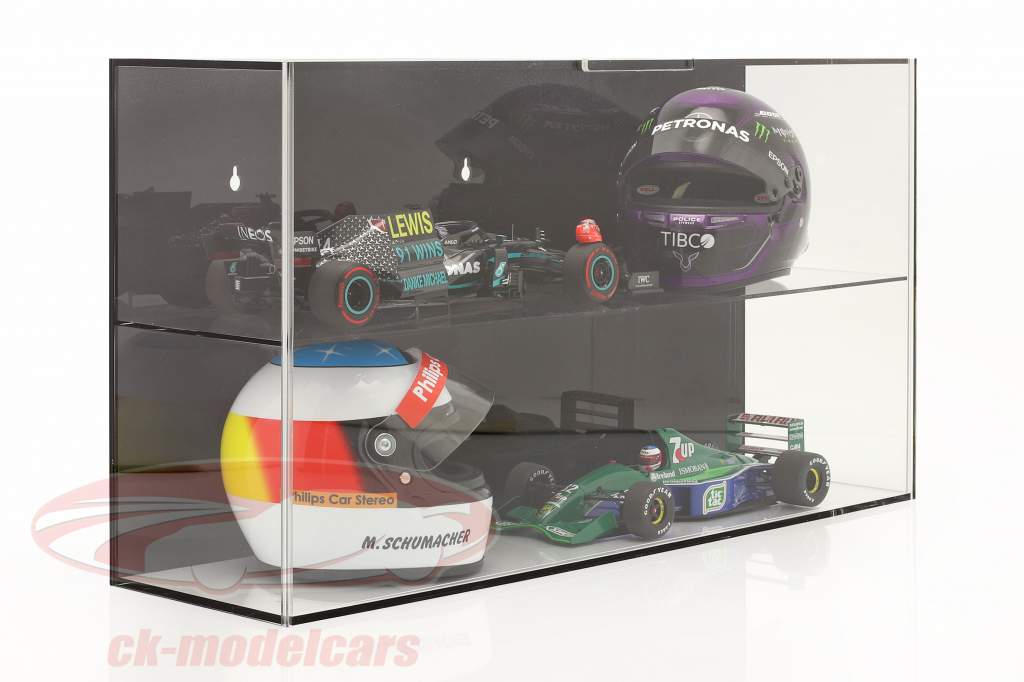 高质量 展示柜 为了 头盔 1:2 或者 模型车 1:18 黑色的 SAFE