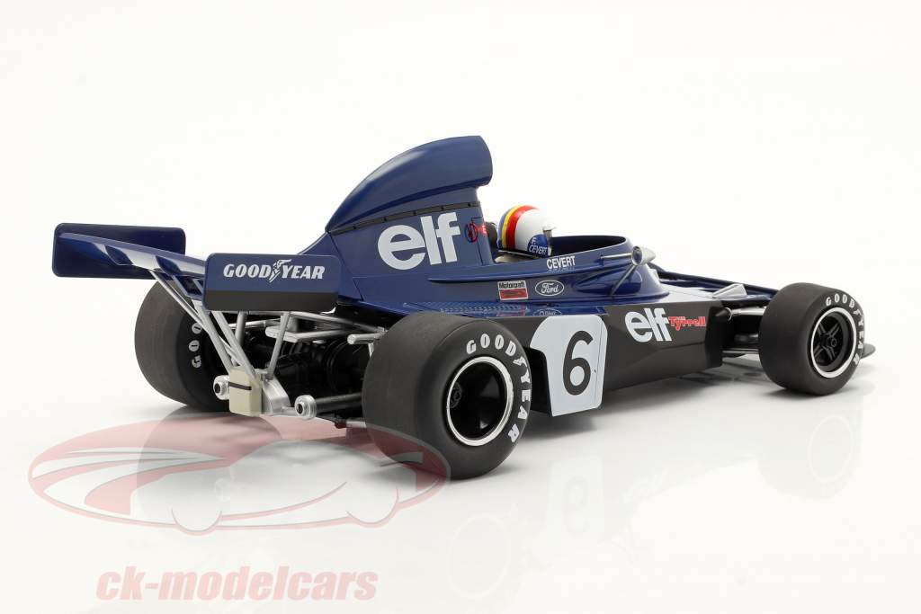Francois Cevert Tyrrell 006 #6 2º Bélgica GP fórmula 1 1973 1:18 ModelCar Group