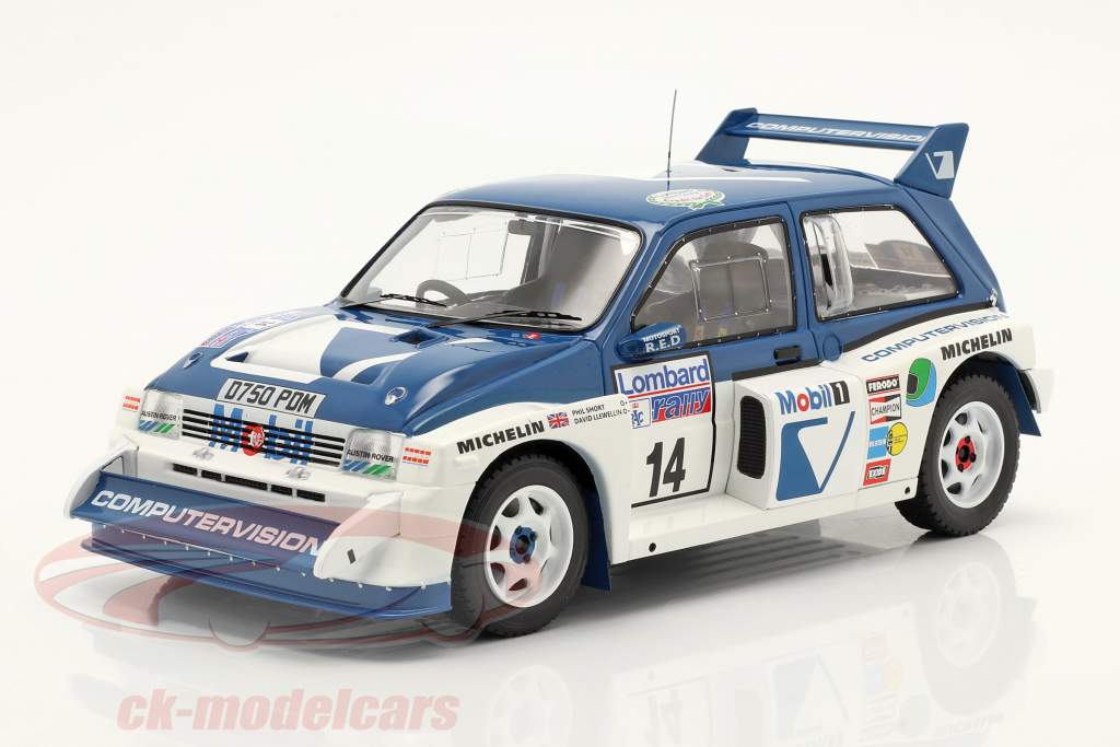 MG Metro 6R4 #14 9th Lombard RAC Rallye 1986 Llewellin, Short 1:18 Ixo