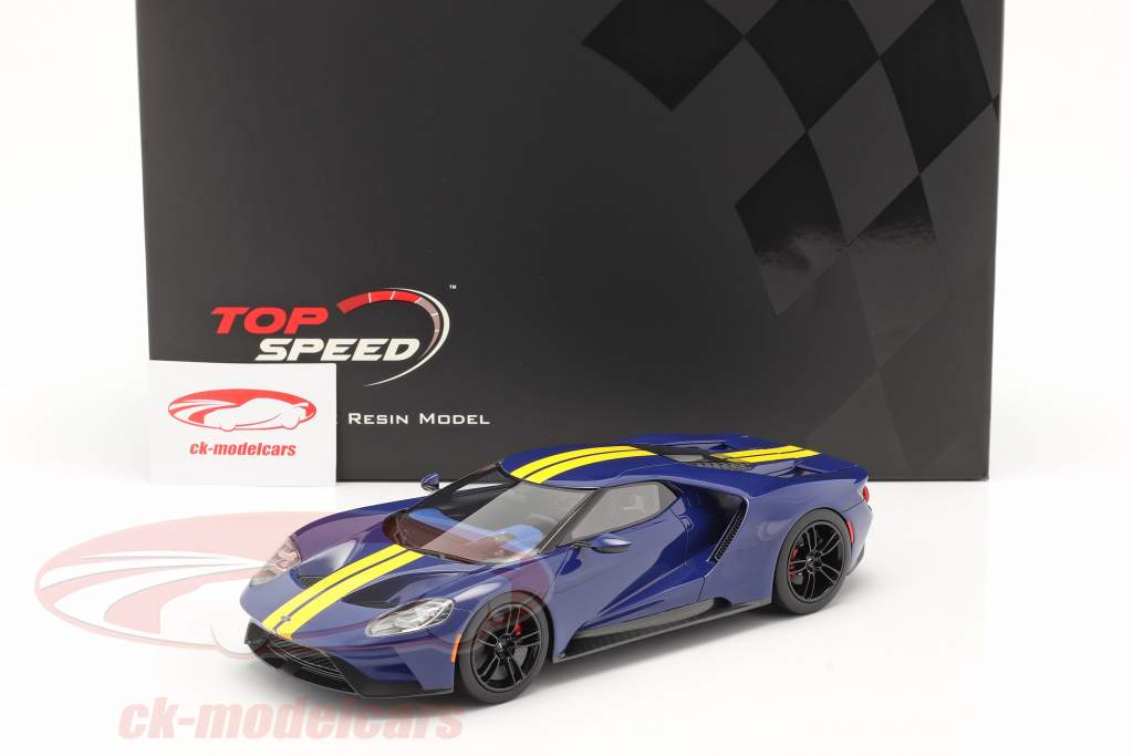 Ford GT Sunoco blå / gul 1:18 TrueScale