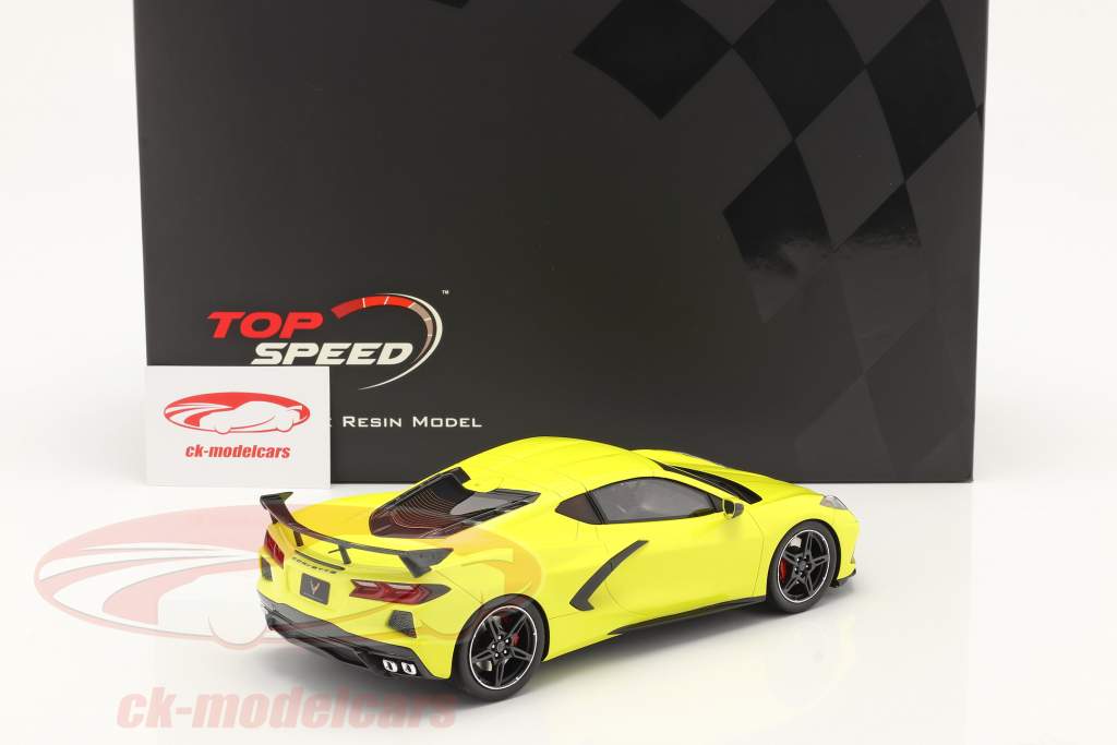 Chevrolet Corvette C8 Stingray Año de construcción 2020 accelerate amarillo metálico 1:18 TrueScale