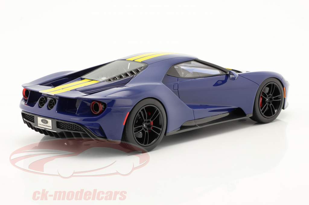 Ford GT Sunoco bleu / jaune 1:18 TrueScale
