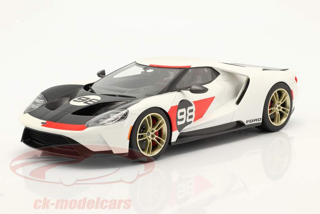 Ford GT #98 Heritage Edition 2021 weiß / rot / carbon 1:18 TrueScale