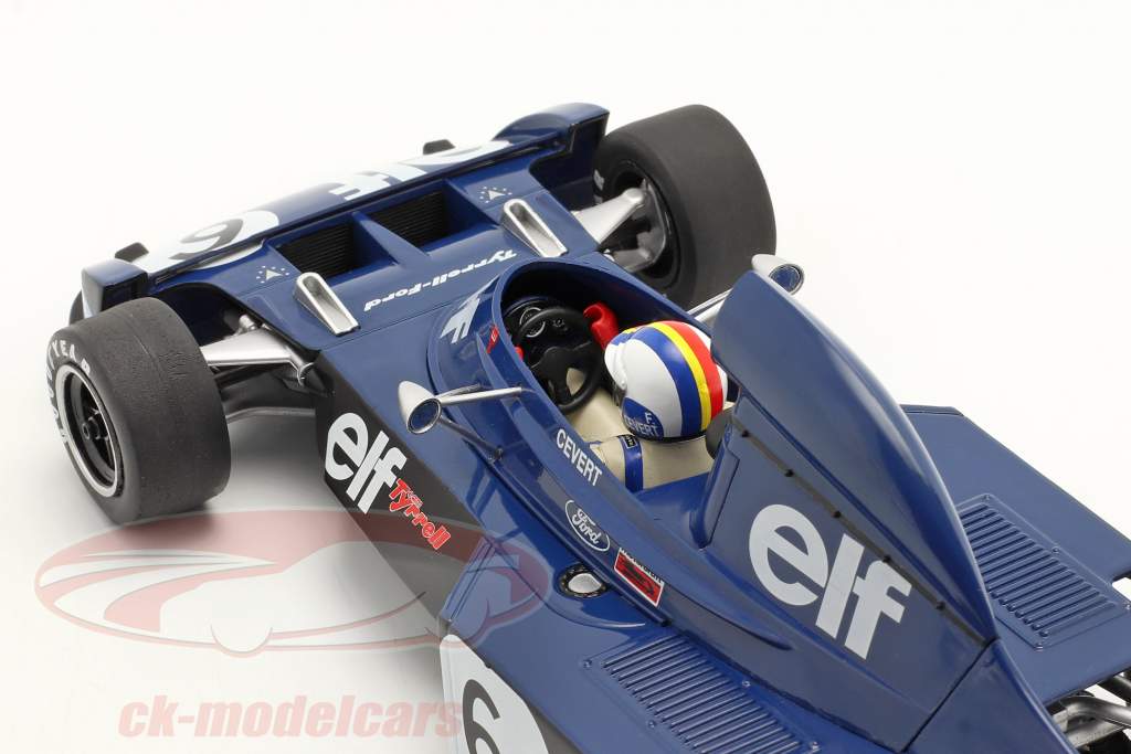 Francois Cevert Tyrrell 006 #6 2º Bélgica GP fórmula 1 1973 1:18 ModelCar Group