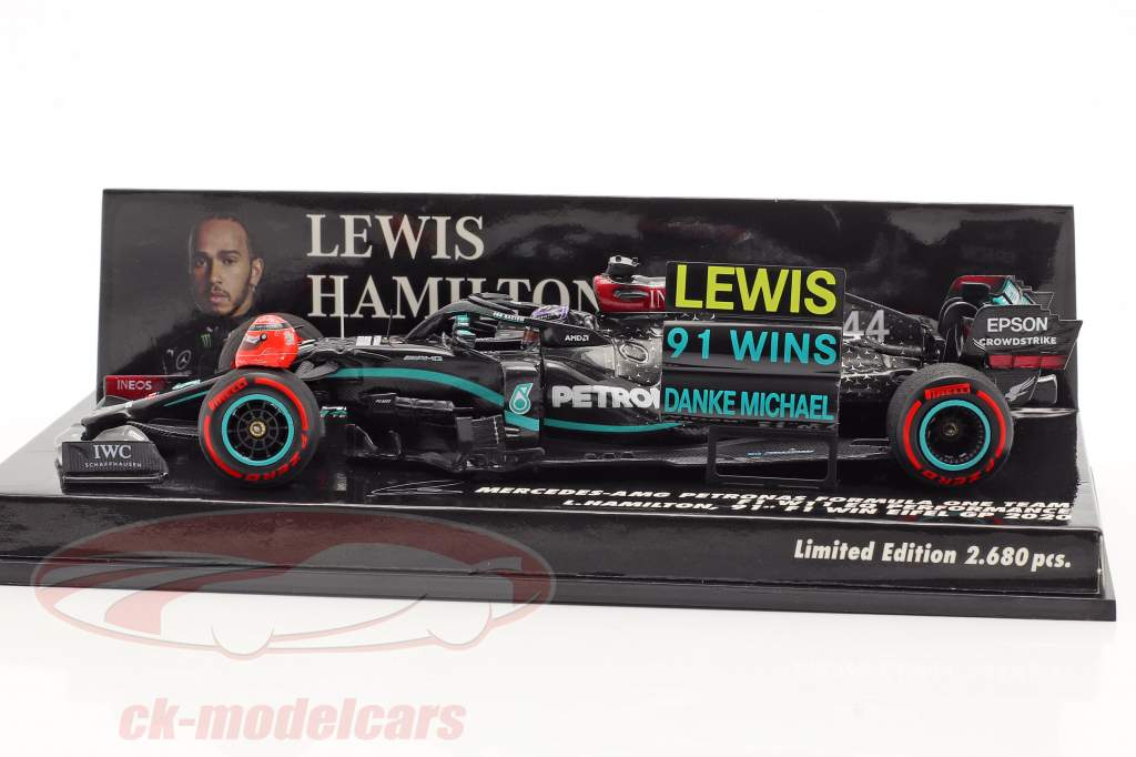 Hamilton Mercedes-AMG F1 W11 #44 91 Vincita Eifel GP formula 1 2020 1:43 Minichamps