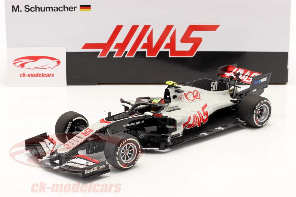 Mick Schumacher Haas VF-20 #50 prøvetur Abu Dhabi F1 2020 1:18 Minichamps