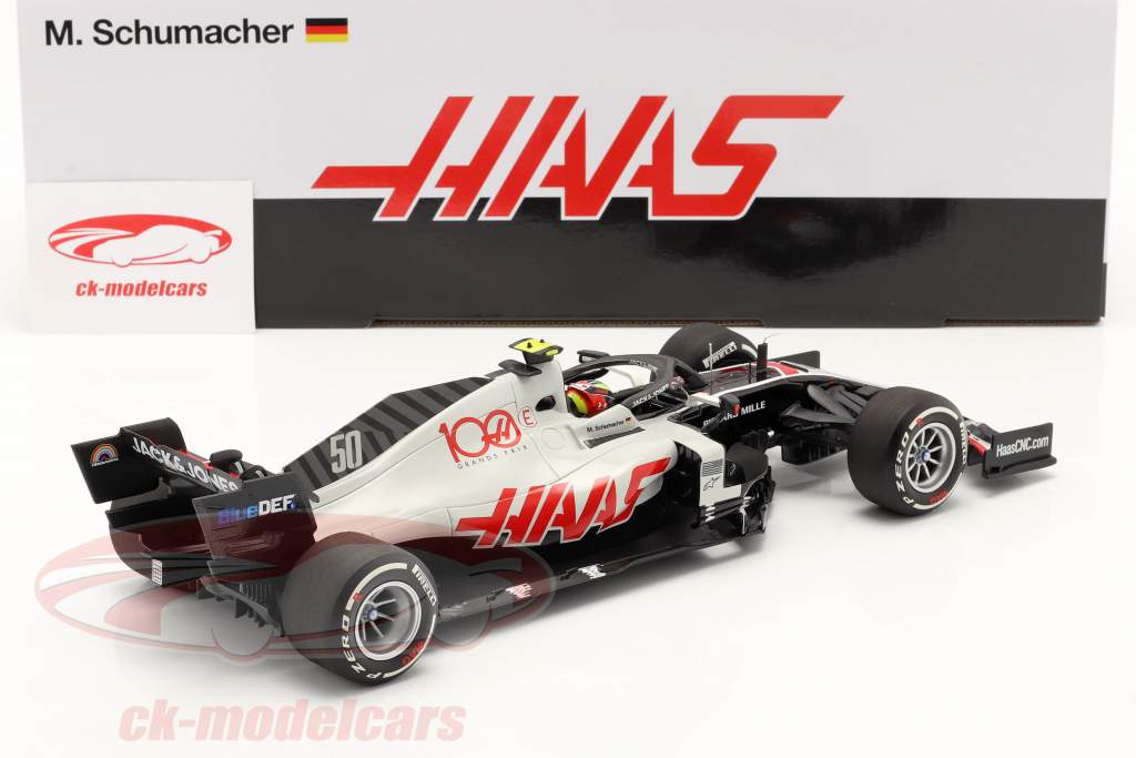 Mick Schumacher Haas VF-20 #50 prøvetur Abu Dhabi F1 2020 1:18 Minichamps