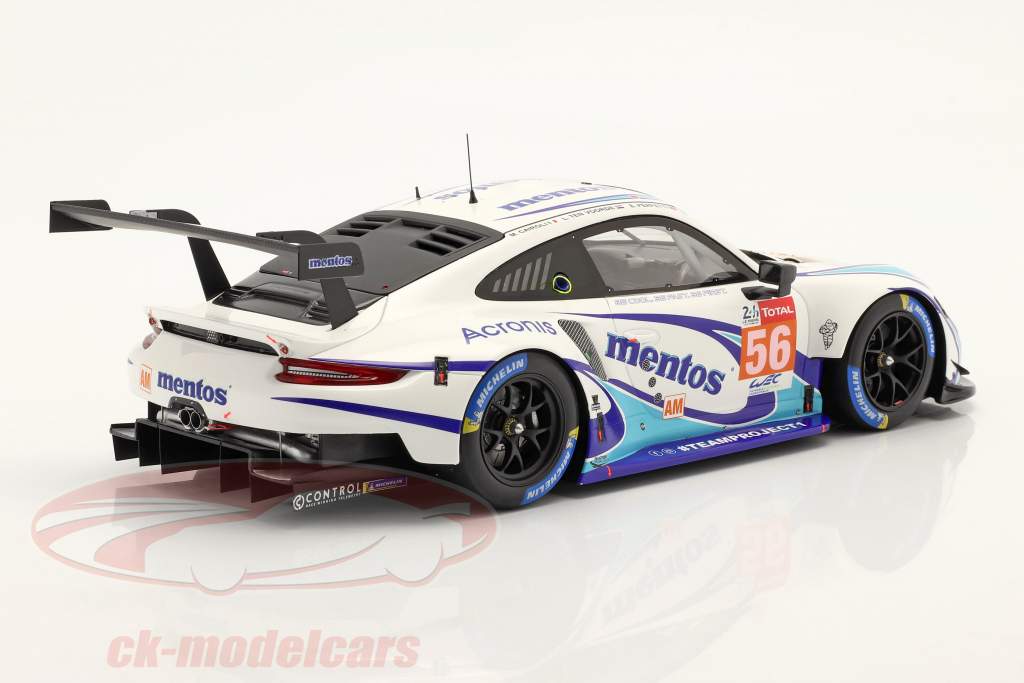 Porsche 911 RSR #56 24h LeMans 2020 Cairoli, Perfetti, ten Voorde 1:18 Spark