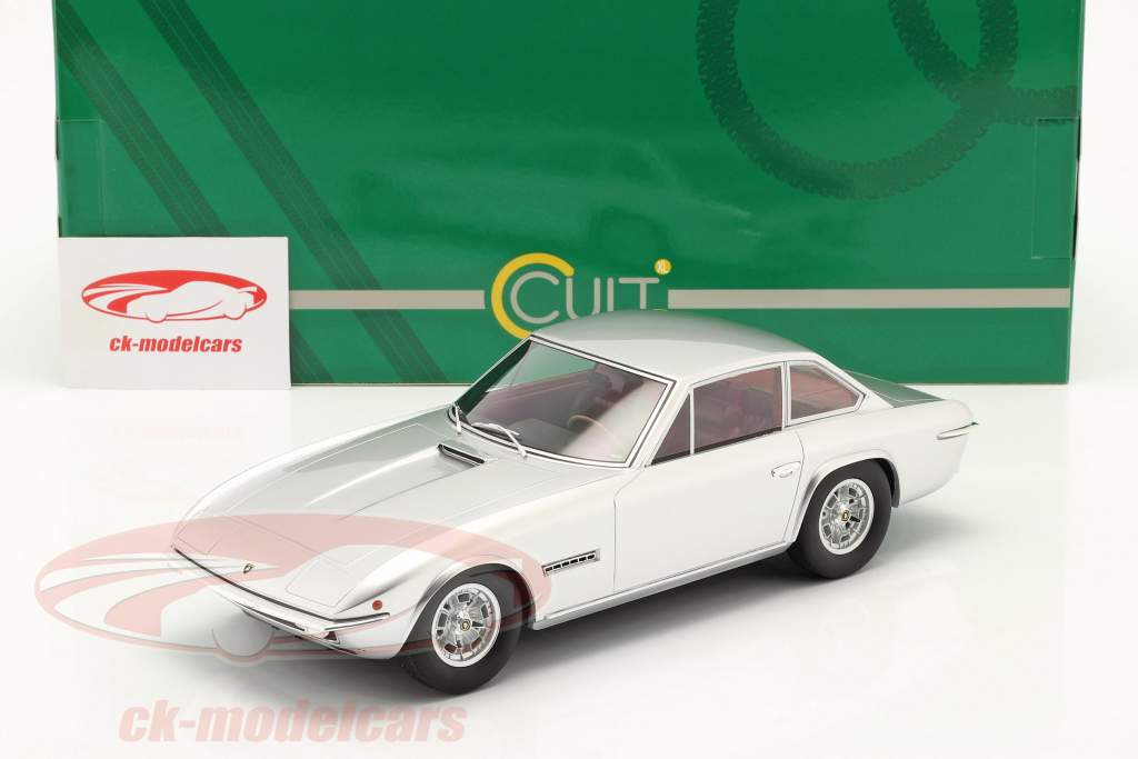 Lamborghini Islero Год постройки 1968 Серебряный металлический 1:18 Cult Scale