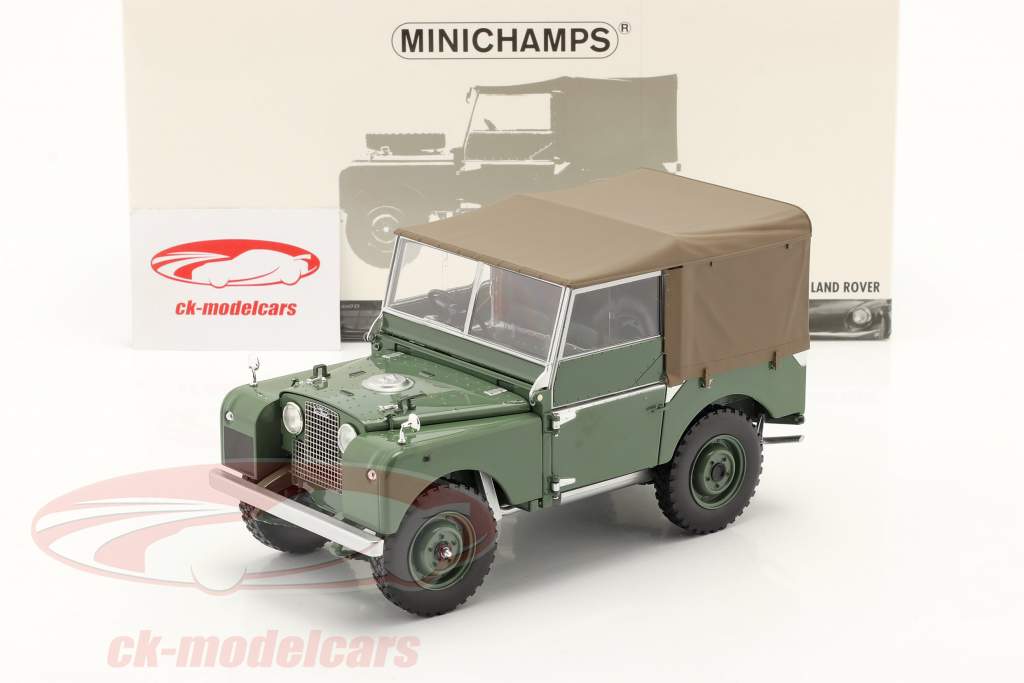 Land Rover Series I year 1948 green 1:18 Minichamps