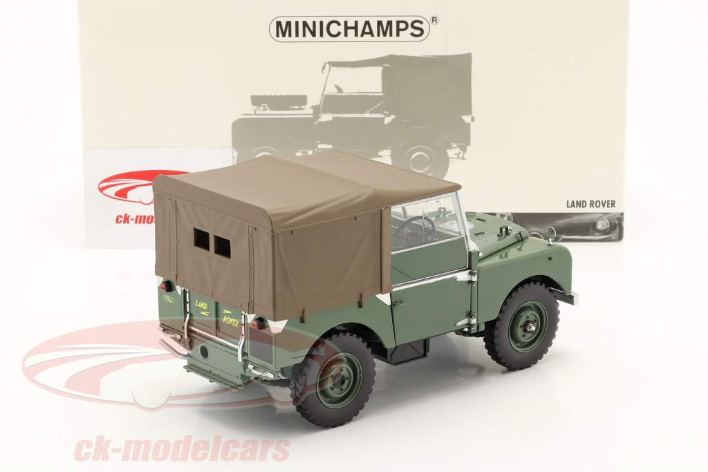 Land Rover Séries I Année de construction 1948 vert 1:18 Minichamps