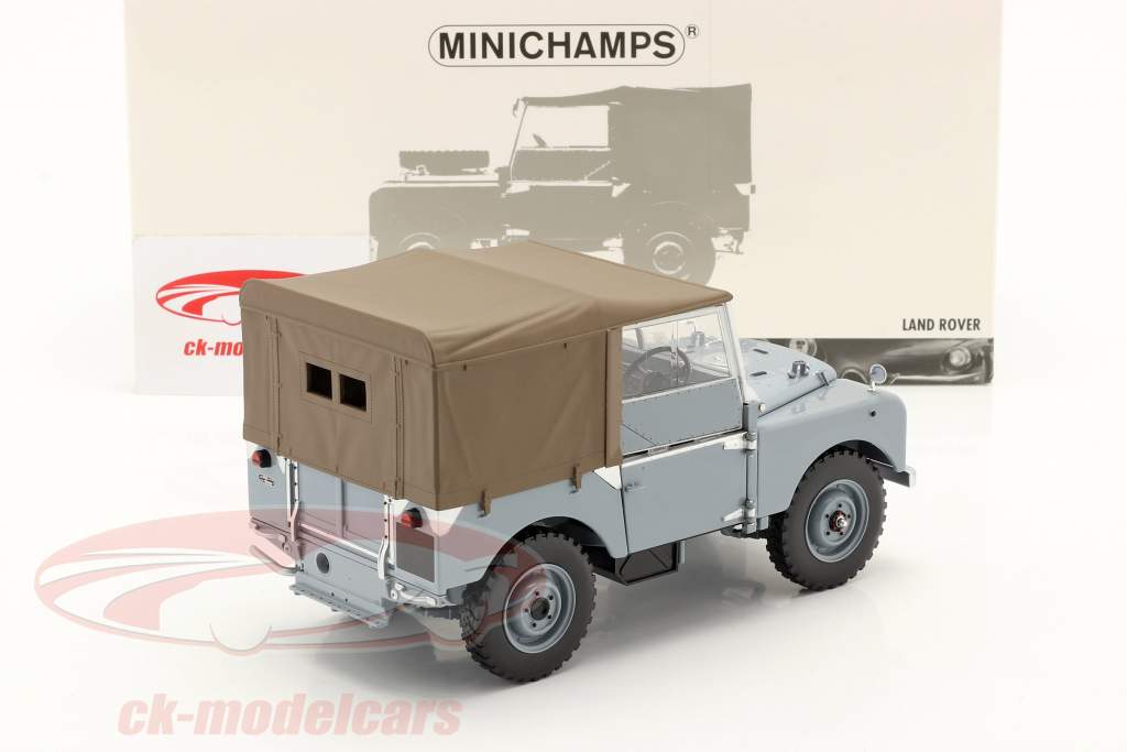 Land Rover Series I Baujahr 1948 blaugrau 1:18 Minichamps