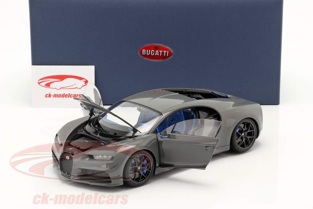 Bugatti Chiron Sport Ano de construção 2019 jet cinza 1:18 AUTOart