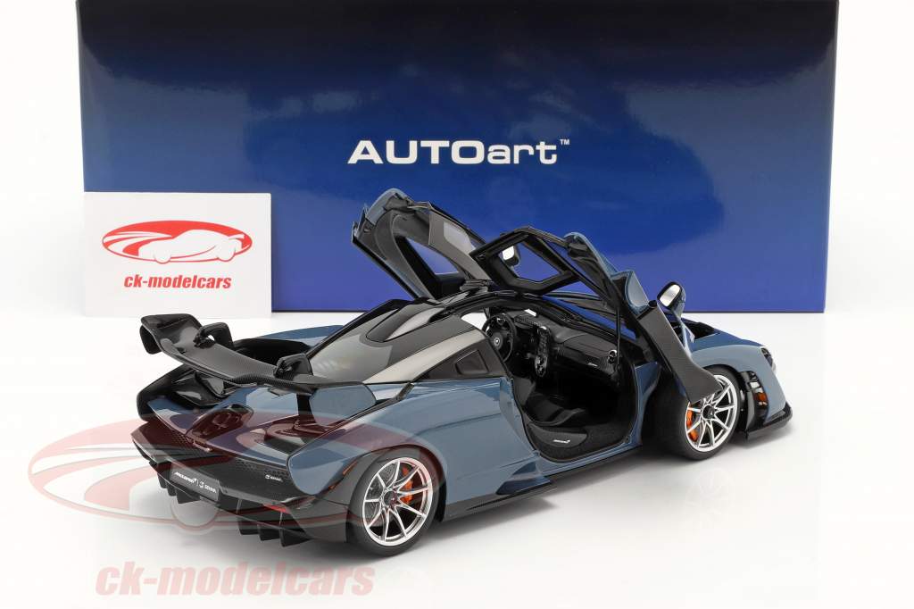 AUTOart 1:18 McLaren Senna 建設年 2018 青 / 黒 76077 モデル