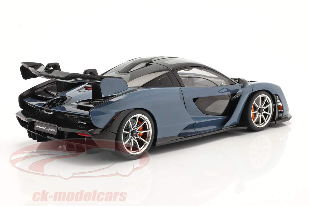 McLaren Senna Année de construction 2018 bleu / noir 1:18 AUTOart