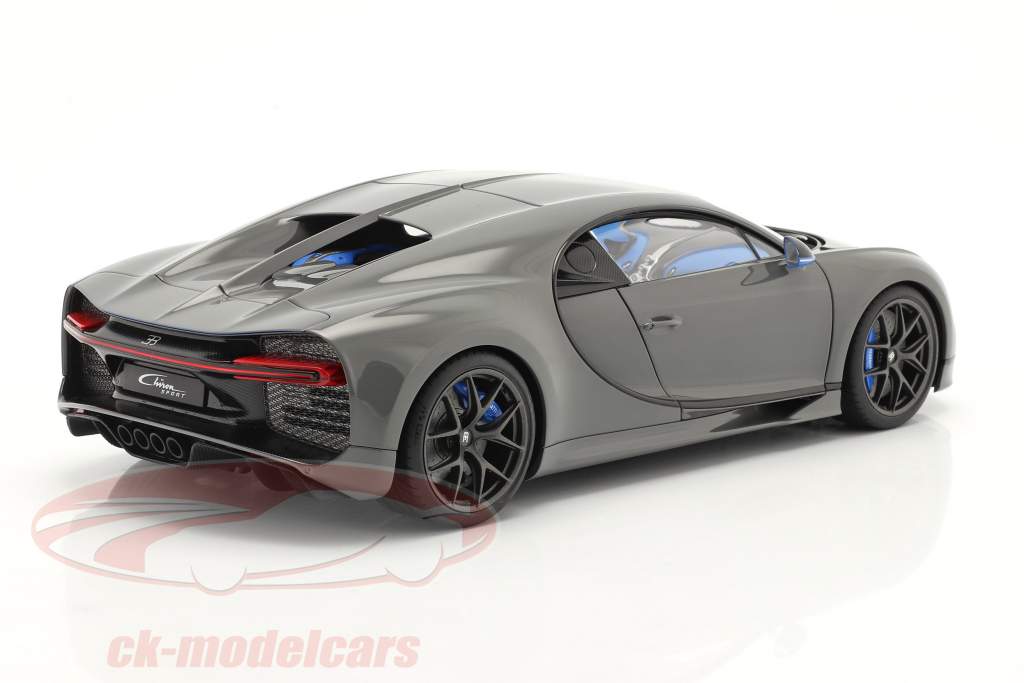Bugatti Chiron Sport Ano de construção 2019 jet cinza 1:18 AUTOart