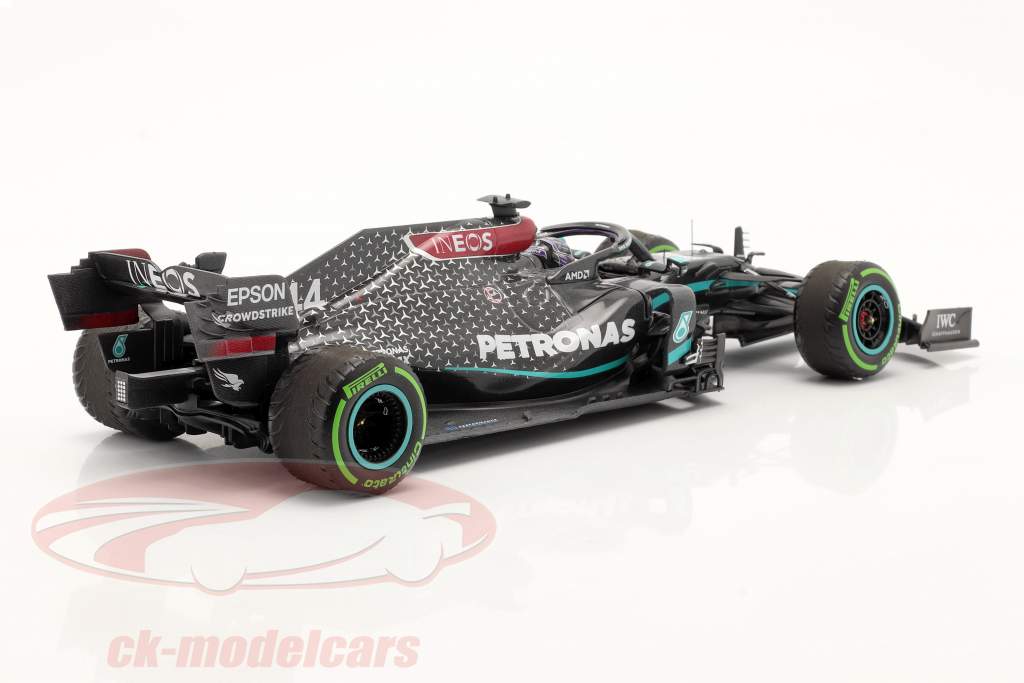L. Hamilton Mercedes-AMG F1 W11 #44 vinder tyrkisk GP formel 1 Verdensmester 2020 1:18 Minichamps