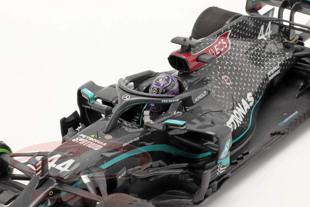 L. Hamilton Mercedes-AMG F1 W11 #44 vinder tyrkisk GP formel 1 Verdensmester 2020 1:18 Minichamps