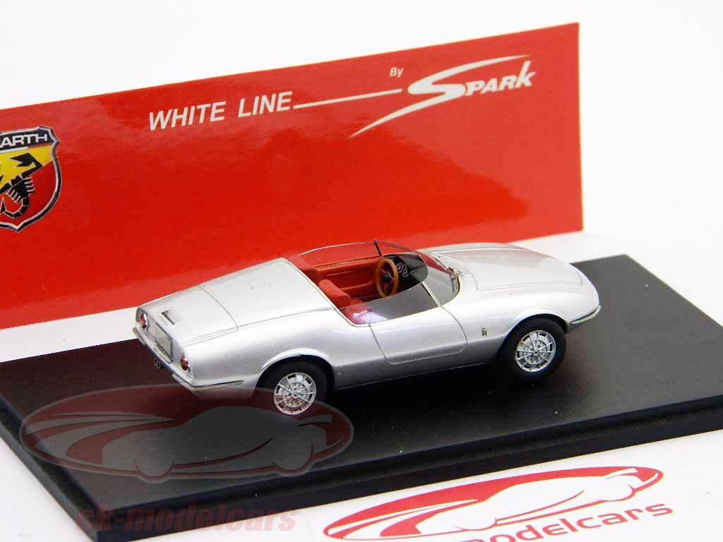 アバルト1000年のGTスパイダーピニンファリーナ年1964銀/ 1時43スパーク