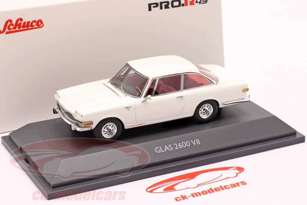 Glas 2600 V8 Année de construction 1966 blanche 1:43 Schuco
