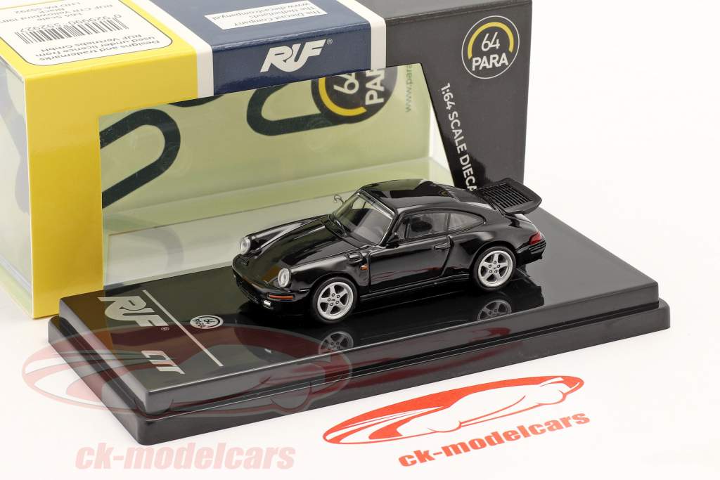 Porsche RUF CTR Yellowbird Byggeår 1987 sort 1:64 Paragon Models