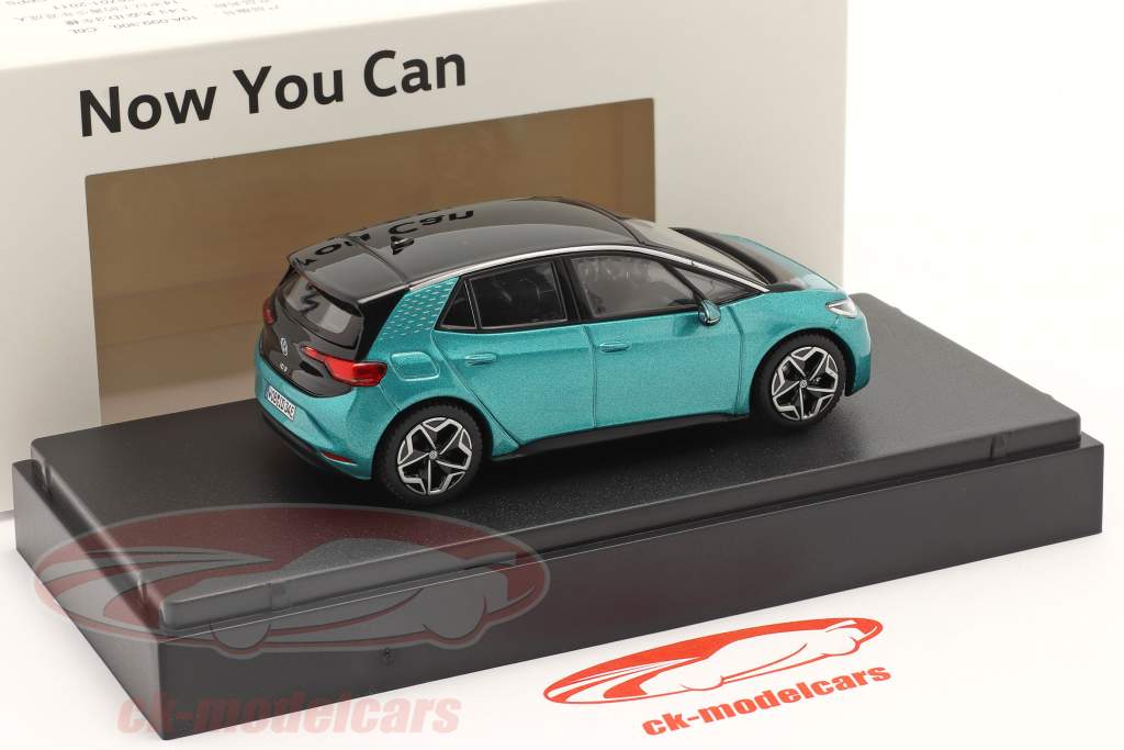Volkswagen VW ID.3 year 2020 makena turquoise metallic 1:43 Norev