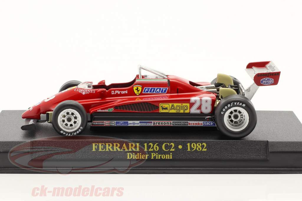 Didier Pironi Ferrari 126C2 #28 formel 1 1982 1:43 Altaya