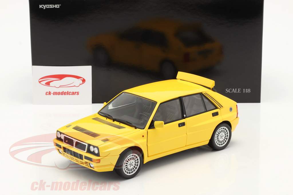 Lancia Delta HF Integrale Evo II Baujahr 1992 gelb 1:18 Kyosho