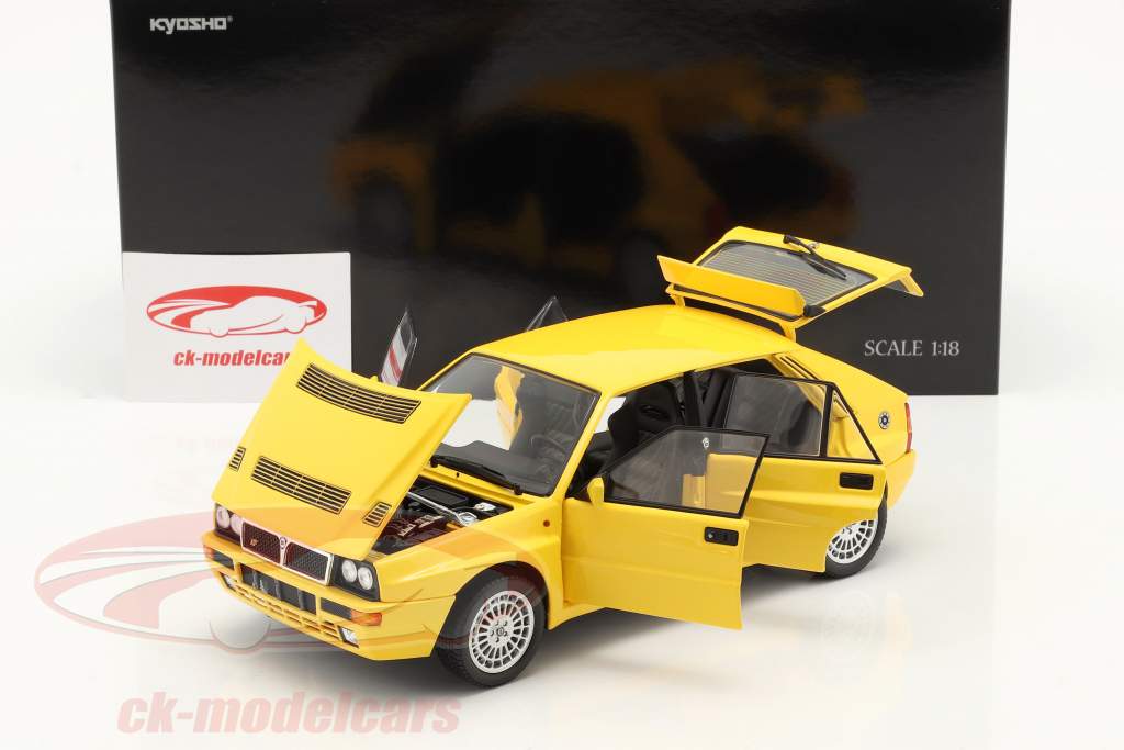 Lancia Delta HF Integrale Evo II Année de construction 1992 jaune 1:18 Kyosho