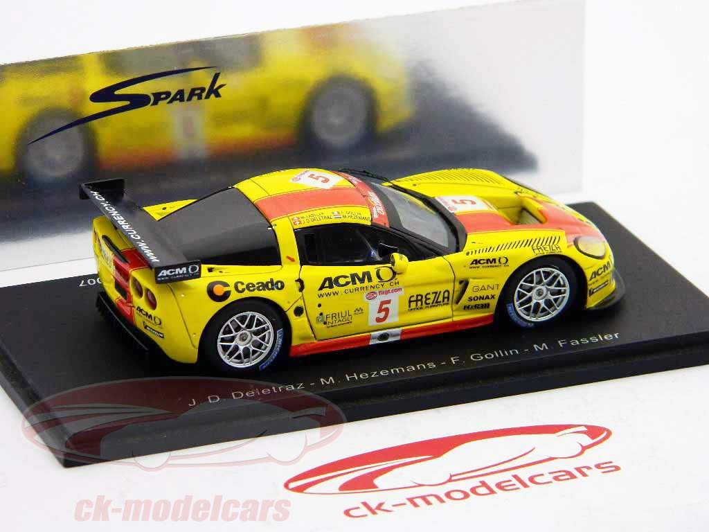 Corvette C6R #5 Winner 24h Spa FIA GT 2007 Deletraz / Hezemans / Gollin / Fassler 1:43 Spark