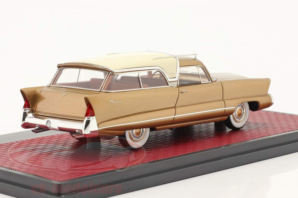Chrysler Plainsman Concept Car 1956 guld metallisk / hvid 1:43 Matrix