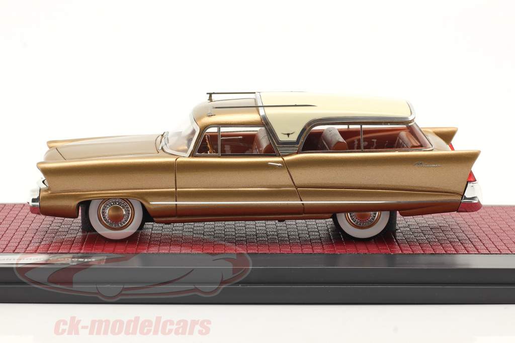 Chrysler Plainsman Concept Car 1956 gold metallic / weiß 1:43 Matrix