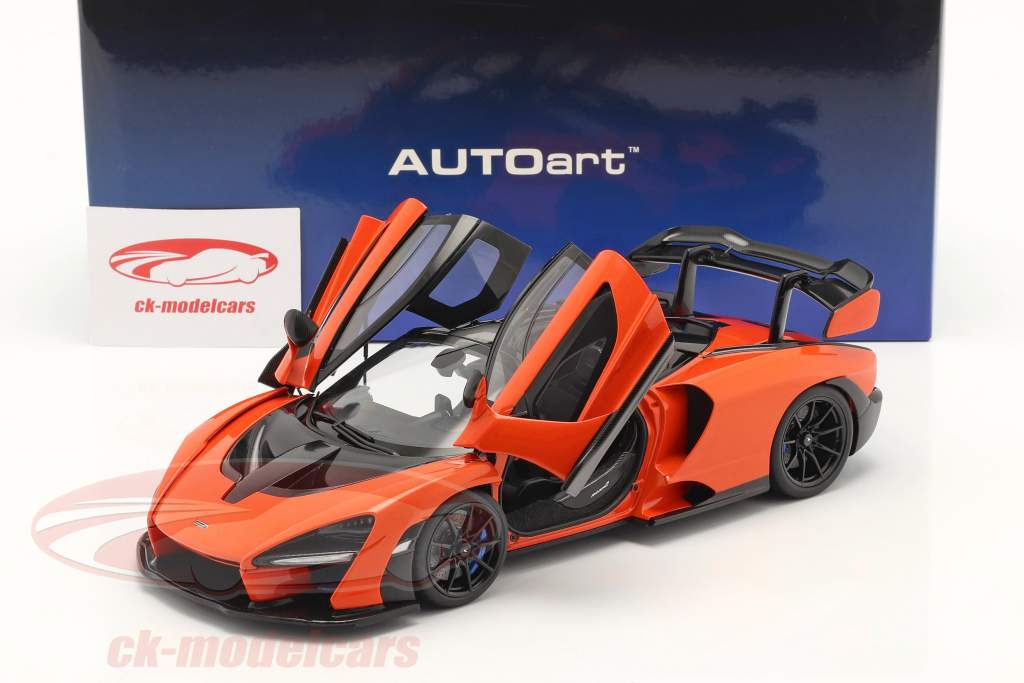 McLaren Senna Année de construction 2018 Orange 1:18 AUTOart