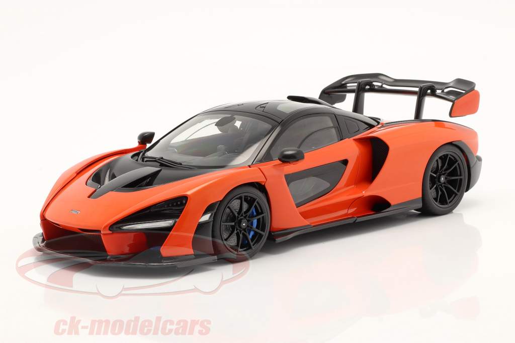 McLaren Senna Année de construction 2018 Orange 1:18 AUTOart