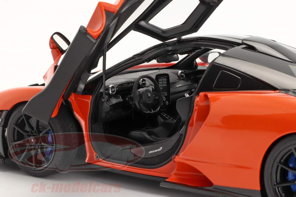 McLaren Senna Año de construcción 2018 naranja 1:18 AUTOart