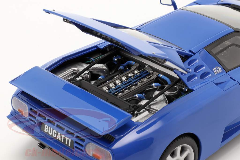 Bugatti EB 110 SS Année de construction 1992 french racing bleu 1:18 AUTOart