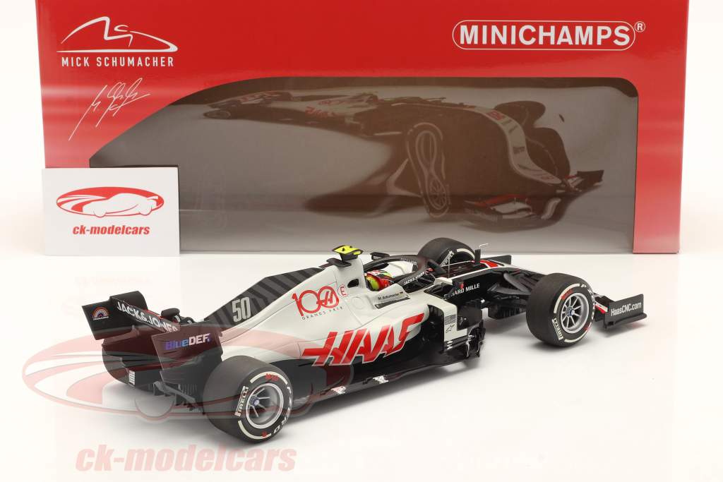 Mick Schumacher Haas VF-20 #50 FP1 Abu Dhabi GP formel 1 2020 1:18 Minichamps