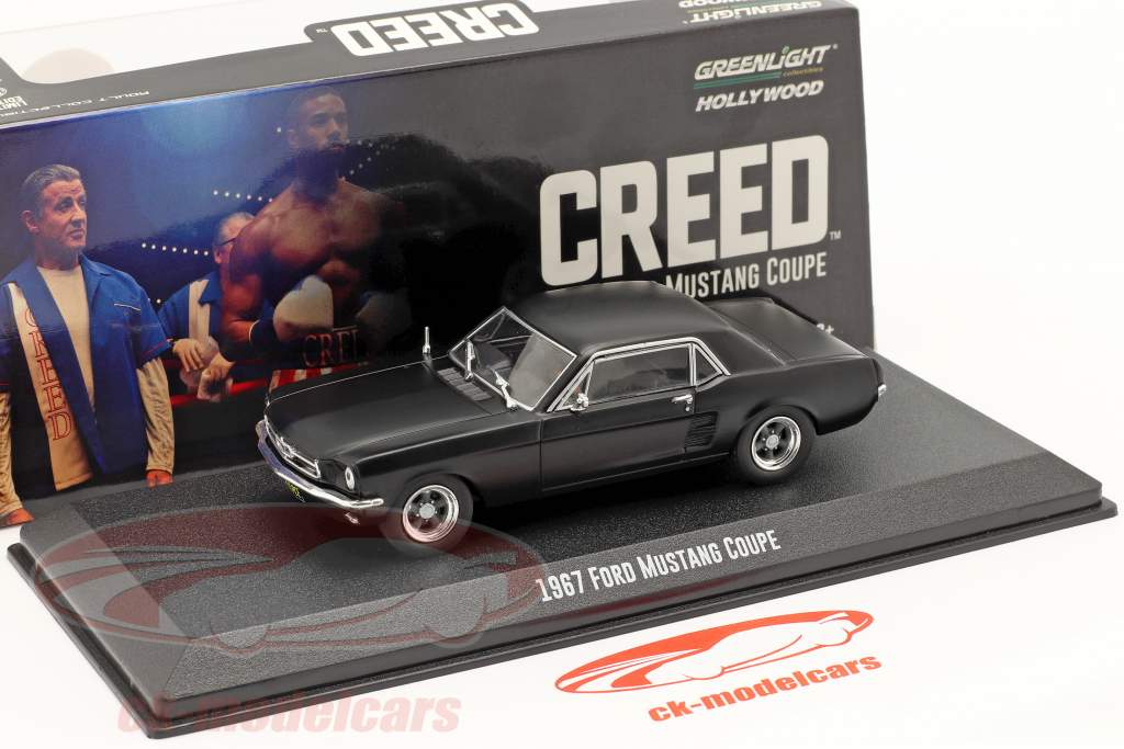 Ford Mustang Coupe 1967 电影 Creed (2015) 垫 黑色的 1:43 Greenlight
