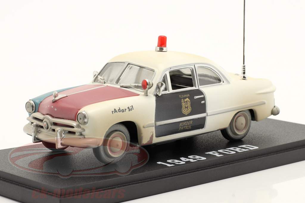 Ford Tijuana Border Patrol Mexique 1949 blanche / rouge / le noir 1:43 Greenlight