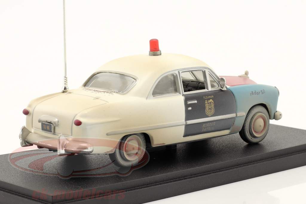 Ford Tijuana Border Patrol Mexique 1949 blanche / rouge / le noir 1:43 Greenlight