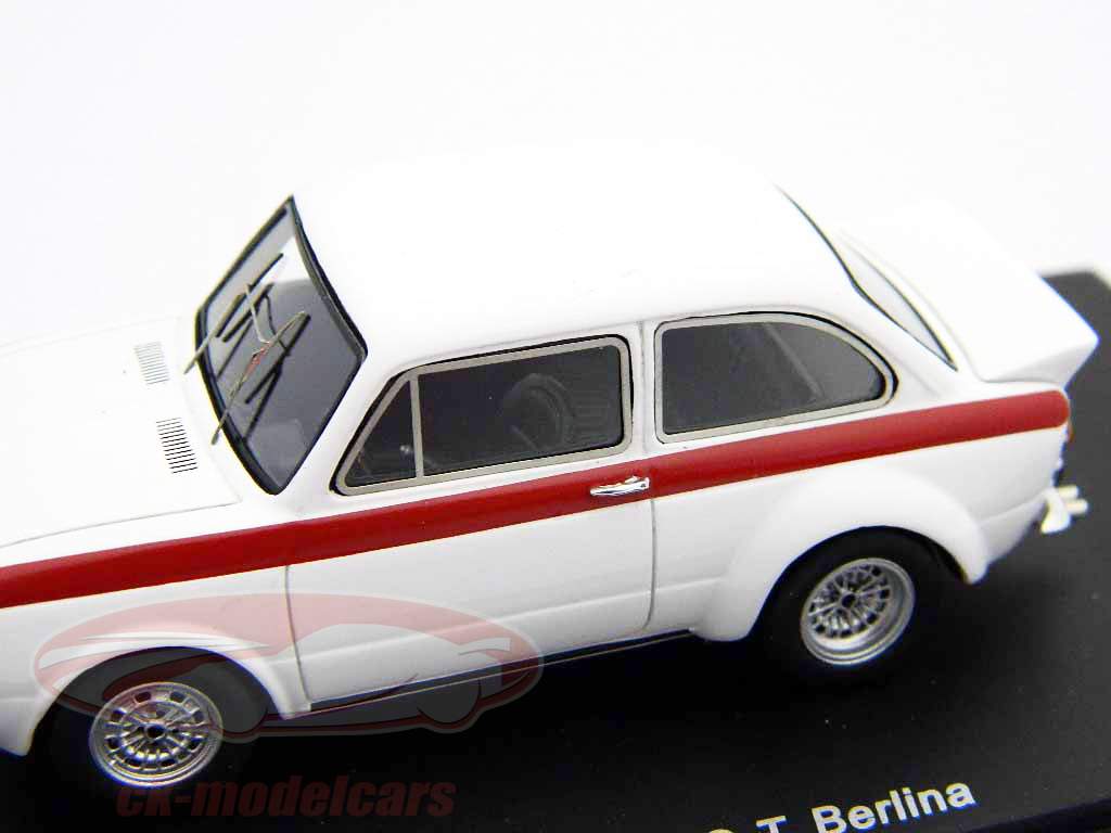Fiat Abarth OT 1600 Berlina Année 1964 blanc avec des rayures rouges Spark 1:43