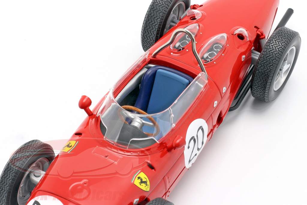 W. Graf Berghe v. Trips Ferrari 156 Sharknose #20 francés GP F1 1961 1:18 CMR
