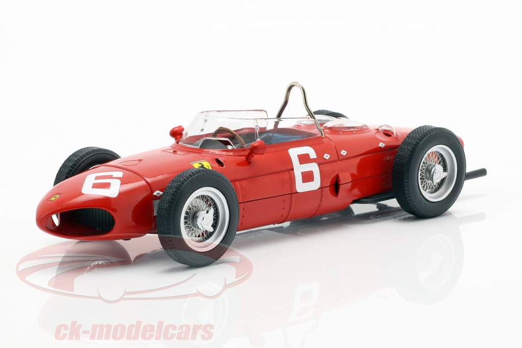 Richie Ginther Ferrari 156 naso di squalo #6 3° belga GP formula 1 1961 1:18 CMR