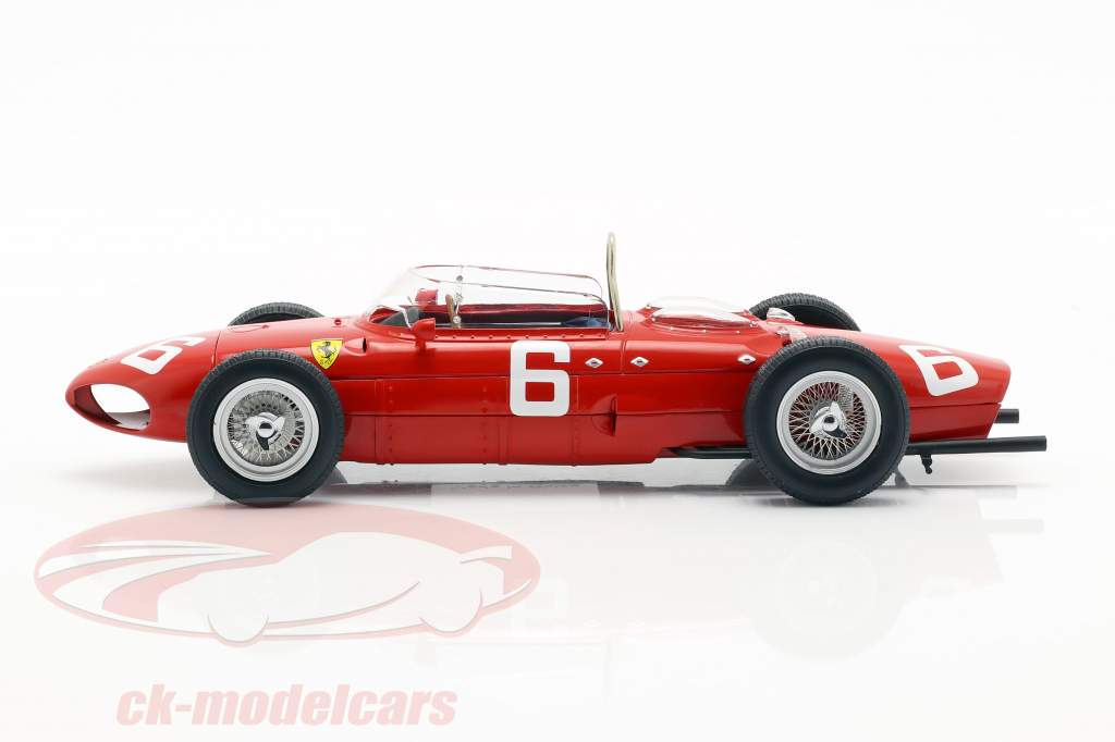 Richie Ginther Ferrari 156 Sharknose #6 3rd Belgian GP formula 1 1961 1:18 CMR