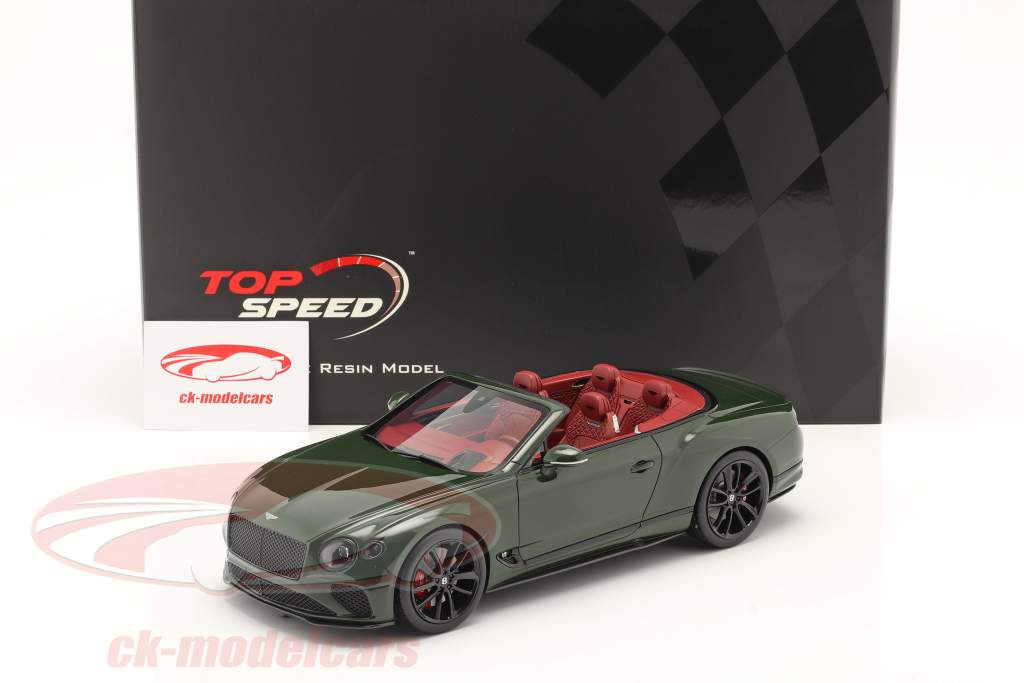 Bentley Continental GT Convertible 2019 british racing vert 1:18 TrueScale