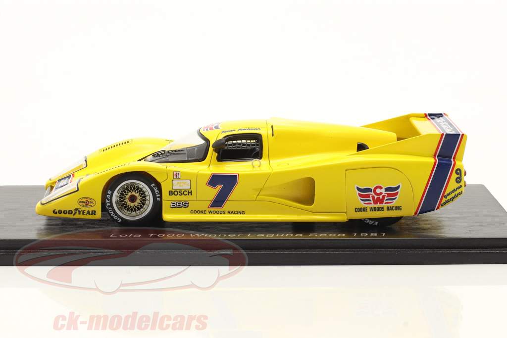 Lola T600 #7 Ganador 100 Miles Laguna Seca 1981 Redman 1:43 Spark